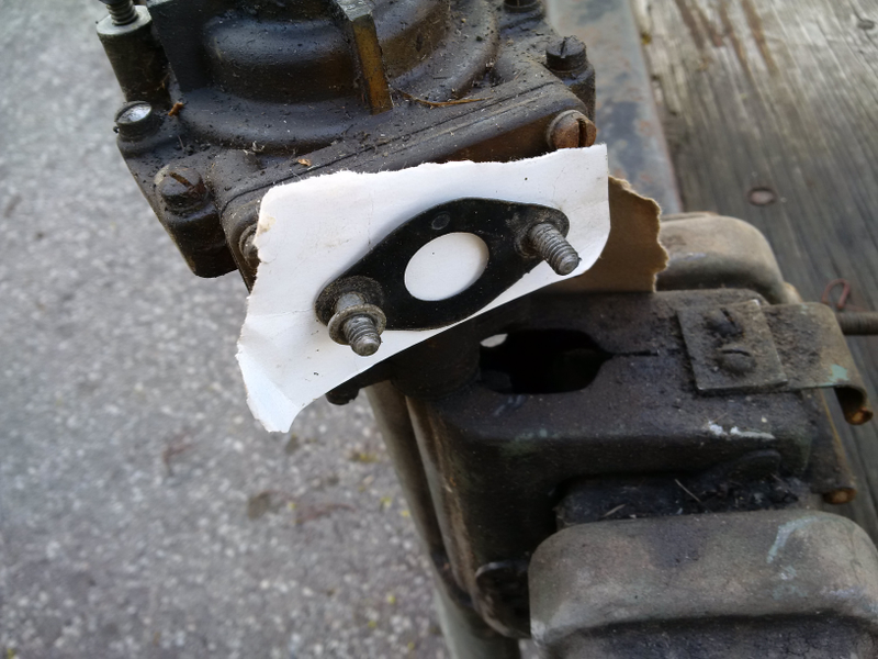 Had this covered while the carb was off.